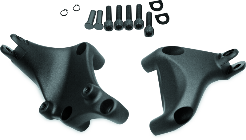 BKC490834-Bikers Choice 14-Up XL Black Passanger Footpeg Mount-Footpegs-Bikers Choice