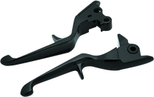 Load image into Gallery viewer, KUR1846-Kuryakyn Trigger Lever Set 08-13 Touring Cable Gloss Black-Levers-Kuryakyn