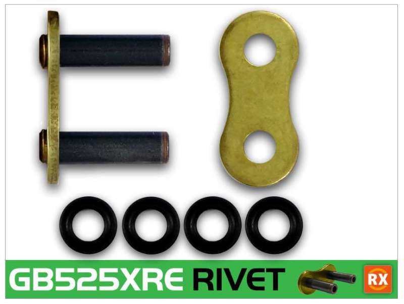RKCGB525XRE-RL-RK Chain GB525XRE-RIVET - Gold-Chains-RK Chain