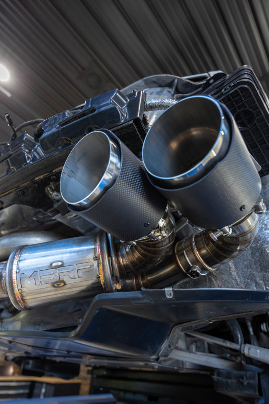 MBRPS70413CF-MBRP 20-24 Chevrolet Corvette C8 3in Active Cat Back Quad Split Rear Exit Exhaust w/ AFM Sims-Catback-MBRP