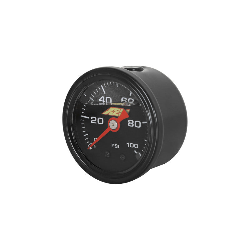 AEM AEM 0-100 PSI Liquid Filled Mechanical Pressure Gauge - 1/8 NPT
