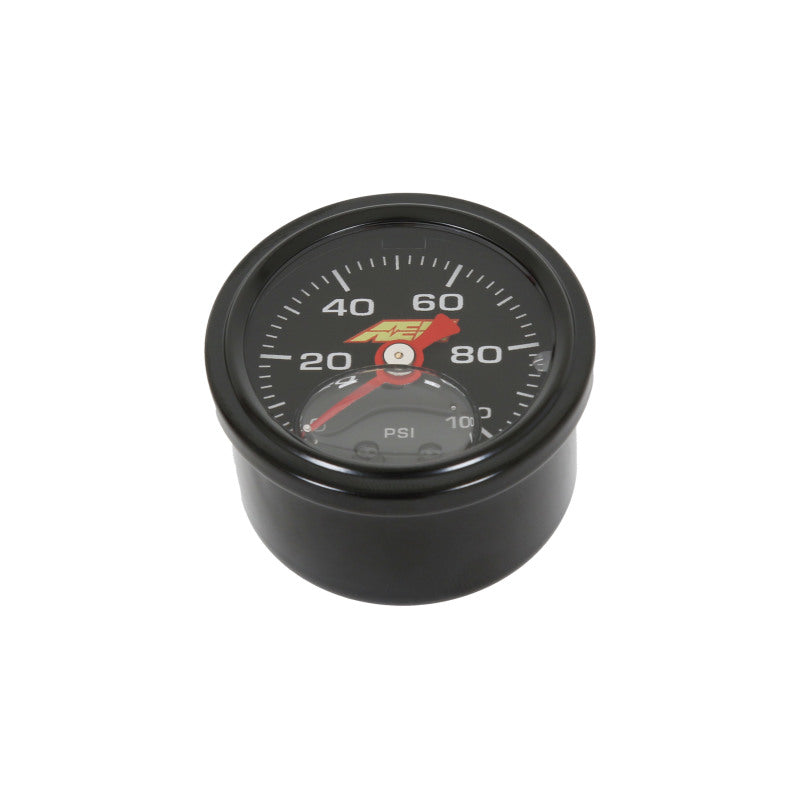 AEM AEM 0-100 PSI Liquid Filled Mechanical Pressure Gauge - 1/8 NPT