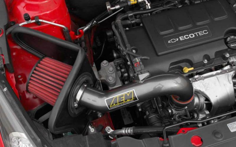 AEM 2011-2014 Chevrolet Cruze 1.4L - Cold Air Intake System - Gunmetal Gray - Black Ops Auto Works
