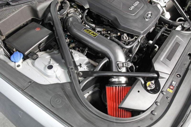 AEM 2015 Hyundai Genesis 3.8L-V6 F/I Silver Cold Air Intake - Black Ops Auto Works