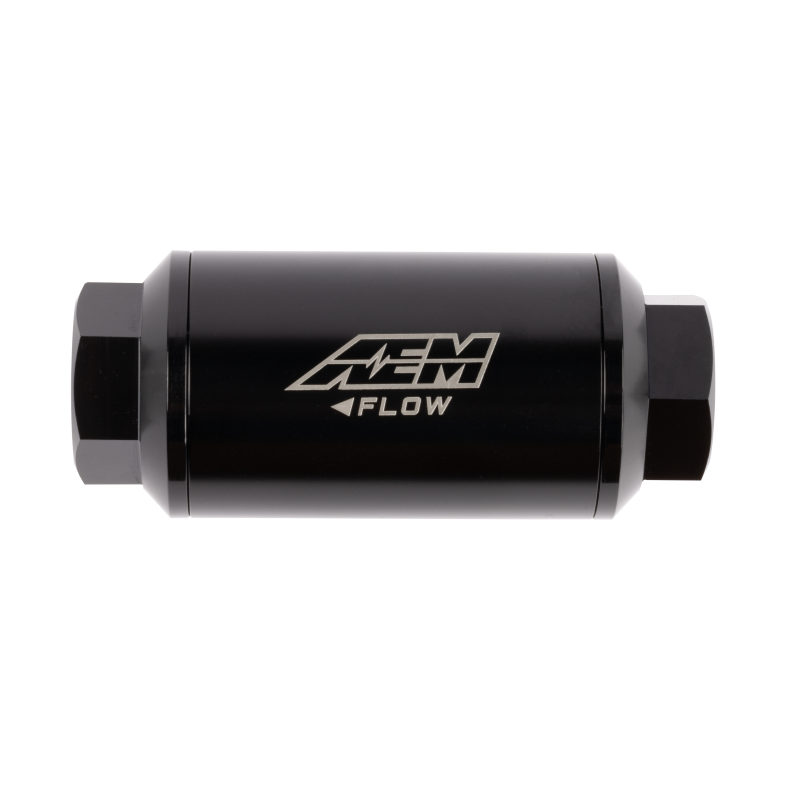 AEM 10 micron fuel filter full view