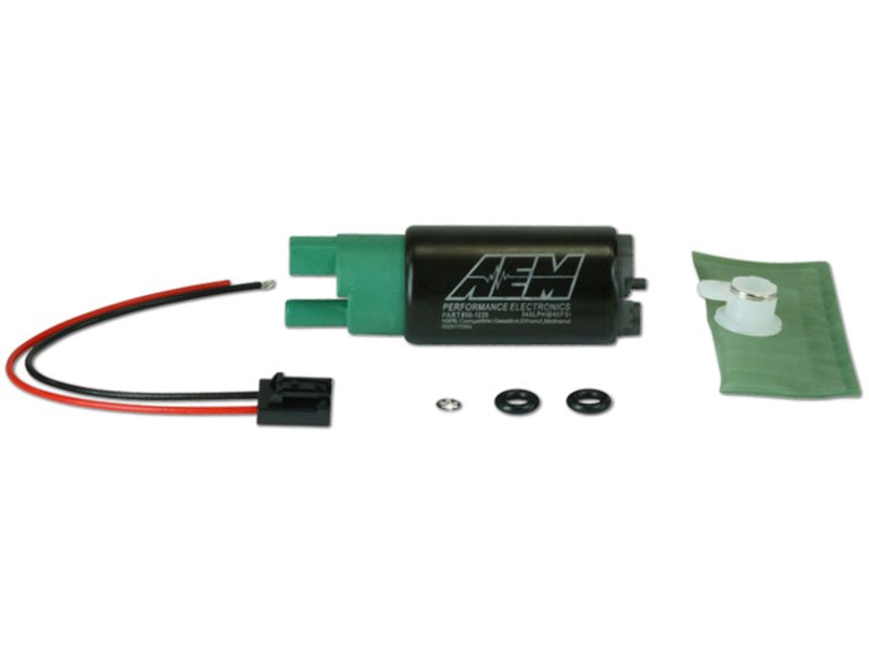 AEM 320LPH 65mm Fuel Pump Kit w/o Mounting Hooks - Ethanol Compatible - Black Ops Auto Works
