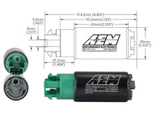 Load image into Gallery viewer, AEM 50-1215 340LPH 65mm Fuel Pump Kit E85 Compatible