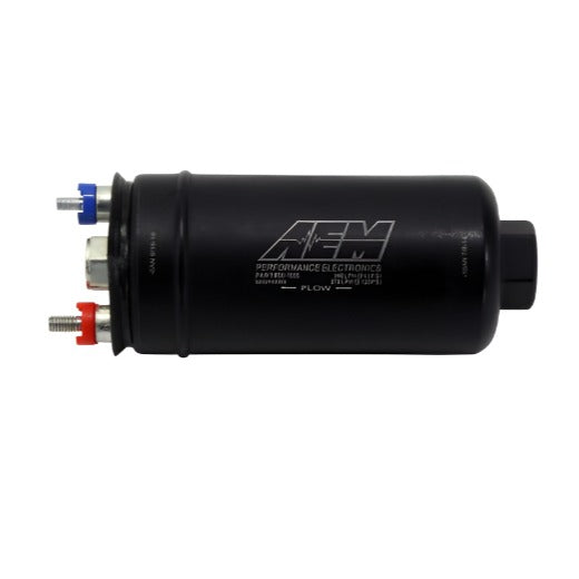 AEM 380LPH High Pressure Fuel Pump -6AN Female Out, -10AN Female In - Black Ops Auto Works