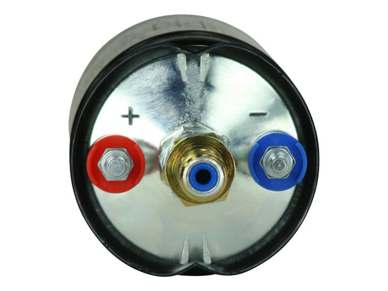 AEM 400LPH High Pressure Inline Fuel Pump - M18x1.5 Female Inlet to M12x1.5 Male Outlet - Black Ops Auto Works