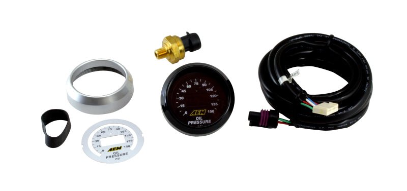 AEM 52mm Oil Pressure 150psi Digital Gauge - Black Ops Auto Works