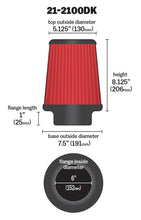 Load image into Gallery viewer, AEM 6 inch DRY Flow Short Neck 9 inch Element Filter Replacement - Black Ops Auto Works