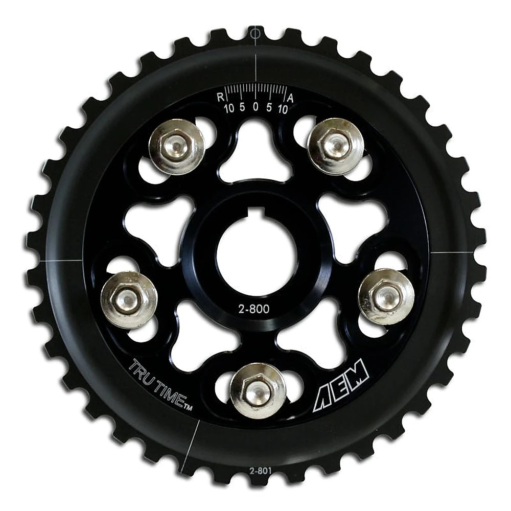 AEM 88-95 Honda Civic/ 93-95 Del Sol S & Si Black Tru-Time Cam Gear - AEM 23-800BK