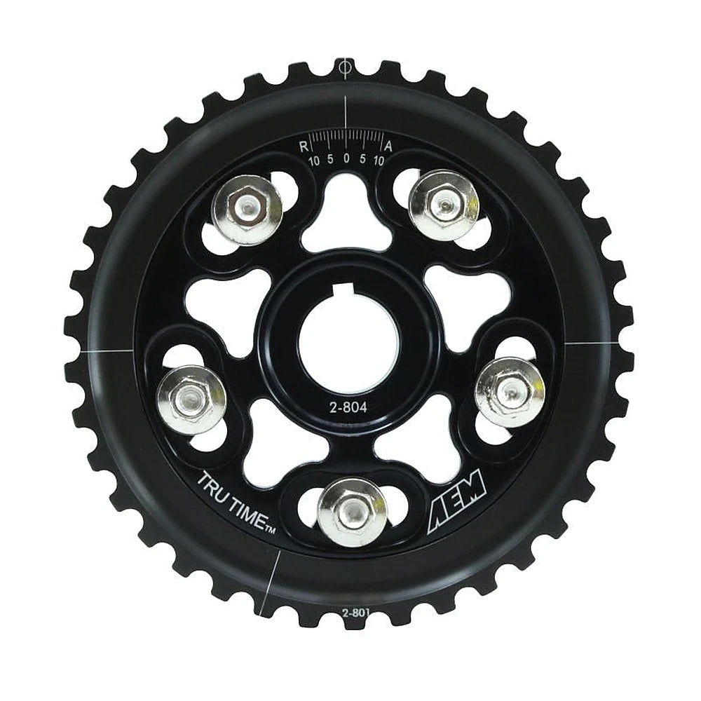 AEM 96-00 Honda Civic / 96-97 Honda Del Sol D16 Black Tru-Time Cam Gear - AEM 23-804BK