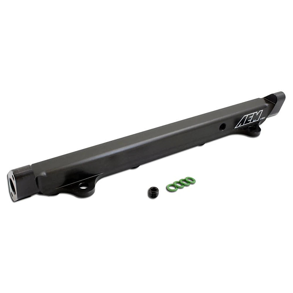 AEM 03-06 Evo 8 & 9 Black Fuel Rail - AEM 25-131BK