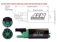 Load image into Gallery viewer, AEM 2016+ Polaris RZR Turbo Replacement High Flow In Tank Fuel Pump (Turbo Only) - AEM 50-1225