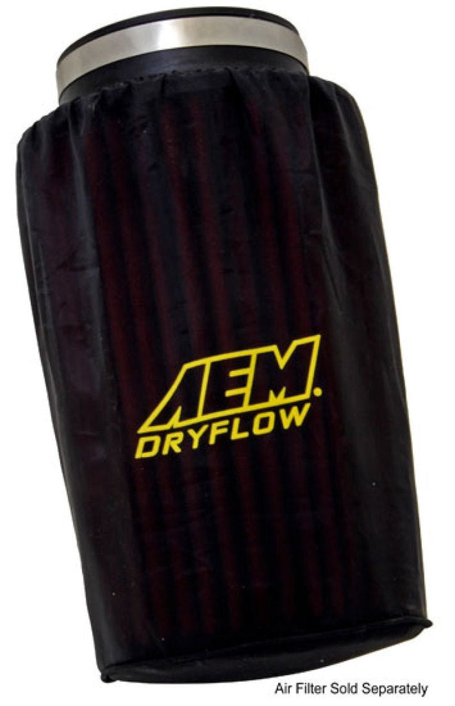 AEM Air Filter Wrap 6 inch Base 5 1/4 inch Top 9 inch Tall - Black Ops Auto Works