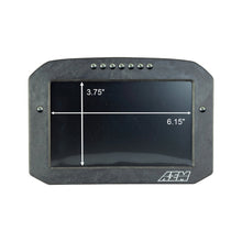 Load image into Gallery viewer, AEM carbon flush digital dash display with GPS antenna and programmable display pages