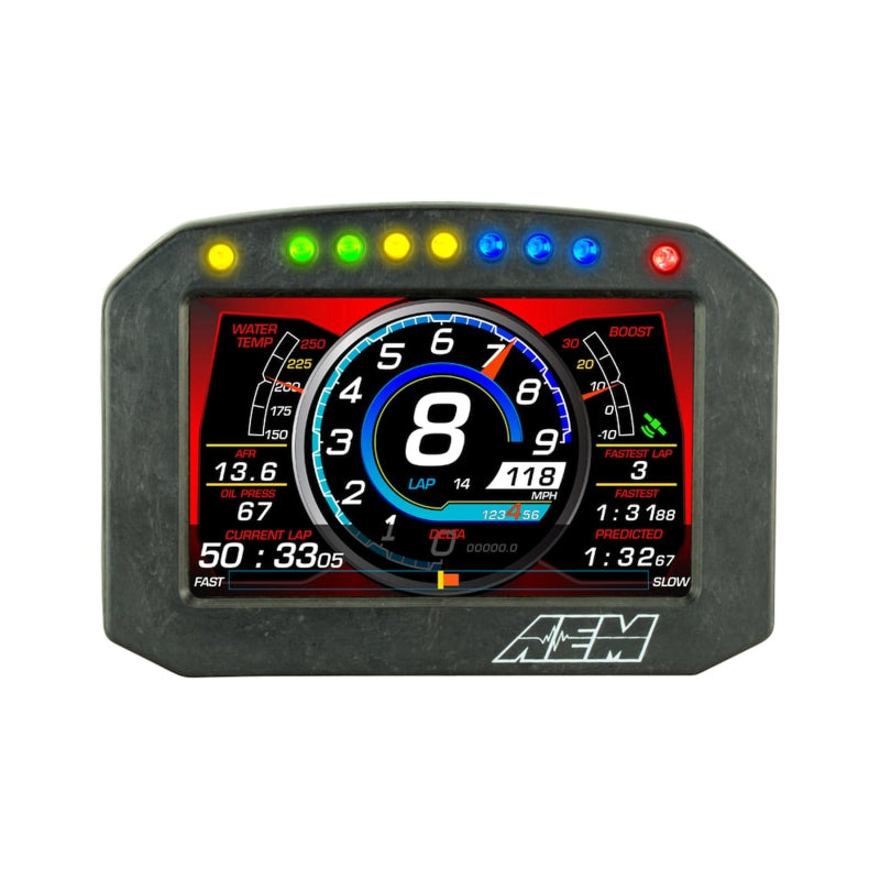 AEM AEM CD-5G Carbon Flush Digital Dash Display w/ Internal 20Hz GPS & Antenna