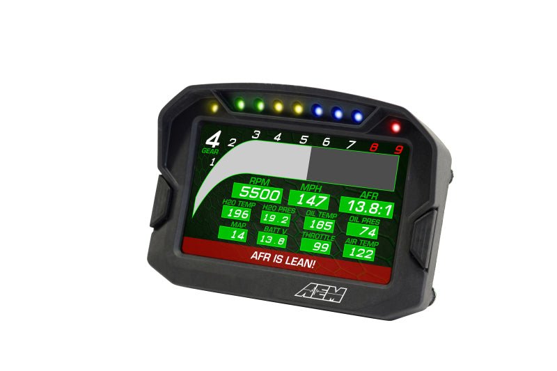 AEM CD-5LG Carbon Logging Digital Dash Display w/ Internal 10Hz GPS & Antenna - Black Ops Auto Works