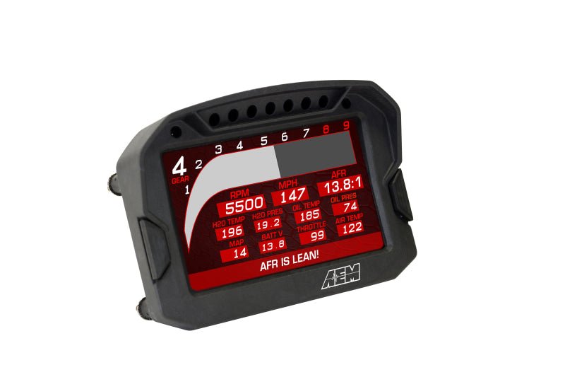 AEM CD-5LG Carbon Logging Digital Dash Display w/ Internal 10Hz GPS & Antenna - Black Ops Auto Works