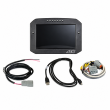 Load image into Gallery viewer, AEM CD-7 Carbon Flush Digital Dash Display with wiring harness and mounting hardware