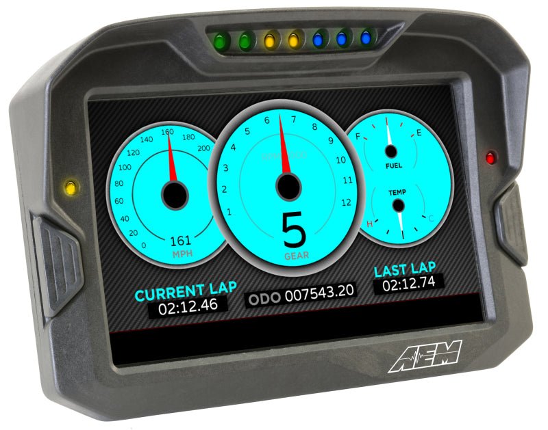 AEM CD-7 Logging GPS Enabled Race Dash Carbon Fiber Digital Display w/o VDM (CAN Input Only) - Black Ops Auto Works