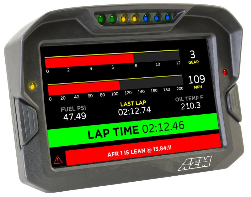 AEM CD-7 Logging GPS Enabled Race Dash Carbon Fiber Digital Display w/o VDM (CAN Input Only) - Black Ops Auto Works