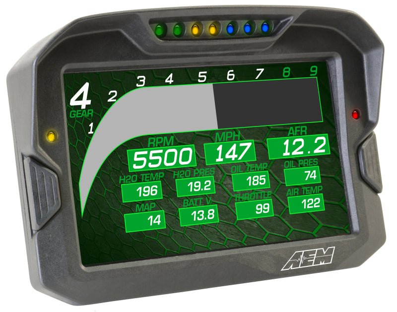 AEM CD-7 Non Logging GPS Enabled Race Dash Carbon Fiber Digital Display w/o VDM (CAN Input Only) - Black Ops Auto Works