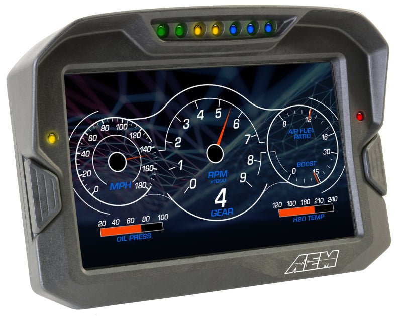 AEM CD-7 Non Logging GPS Enabled Race Dash Carbon Fiber Digital Display w/o VDM (CAN Input Only) - Black Ops Auto Works