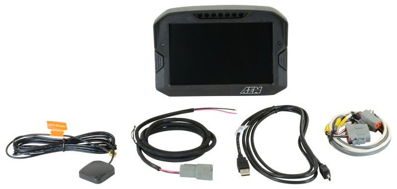 AEM CD-7 Non Logging GPS Enabled Race Dash Carbon Fiber Digital Display w/o VDM (CAN Input Only) - Black Ops Auto Works