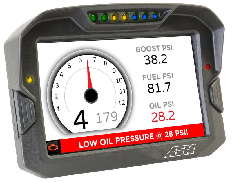AEM CD-7 Non Logging Race Dash Carbon Fiber Digital Display (CAN Input Only) - Black Ops Auto Works