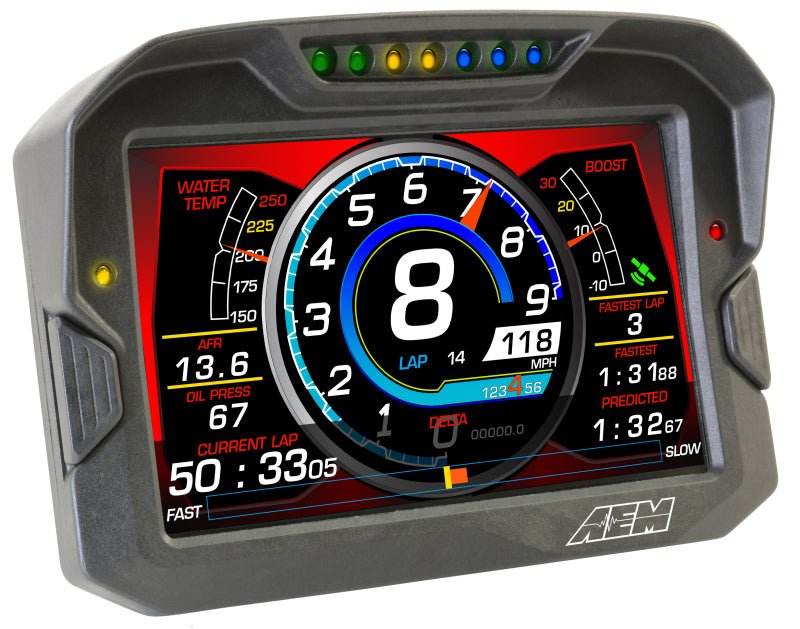 AEM CD-7 Non Logging Race Dash Carbon Fiber Digital Display (CAN Input Only) - Black Ops Auto Works