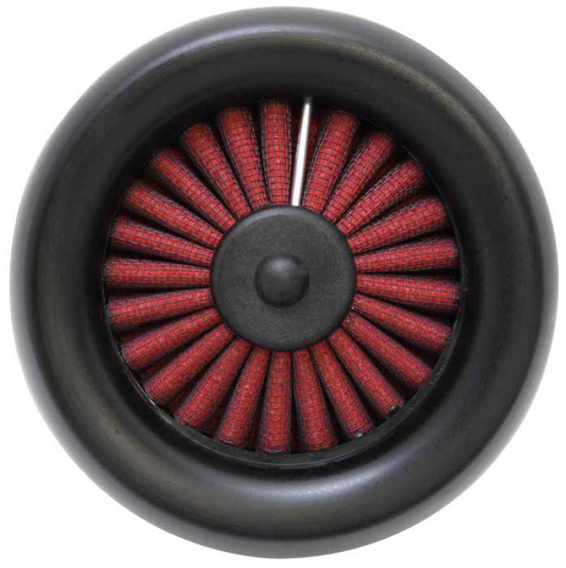 AEM DryFlow Air Filter - Round Tapered 5in Top OD x 6 Base OD x 5.563in H x 3in Flange ID - Black Ops Auto Works