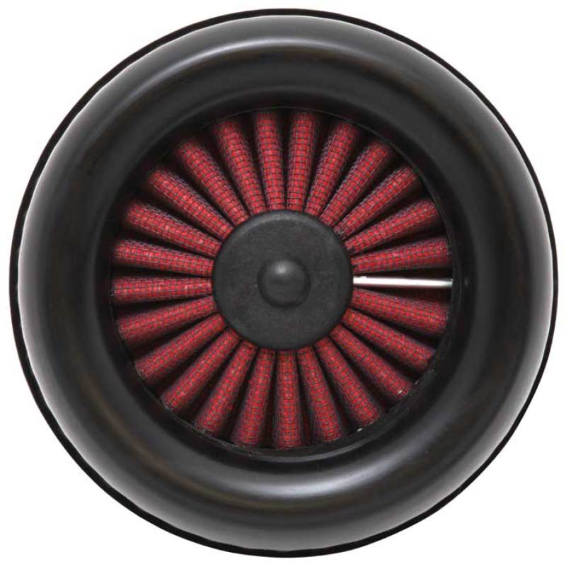 AEM Dryflow Air Filter - Round Tapered 6in Base OD x 5in Top OD x 5.5in H x 2.5in Flange ID - Black Ops Auto Works