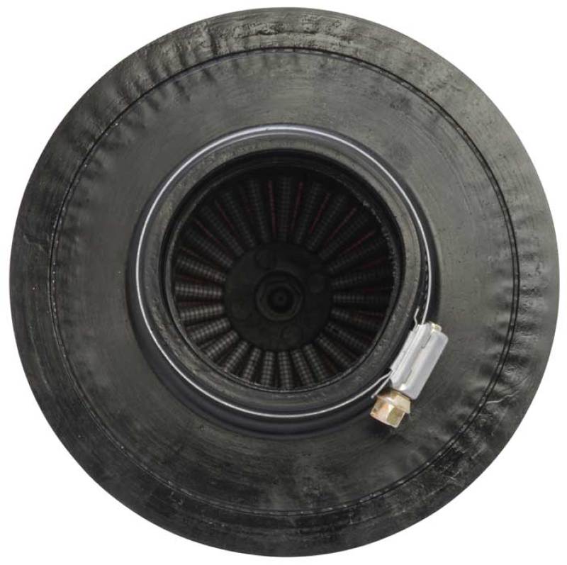 AEM Dryflow Air Filter - Round Tapered 6in Base OD x 5in Top OD x 5.5in H x 2.5in Flange ID - Black Ops Auto Works