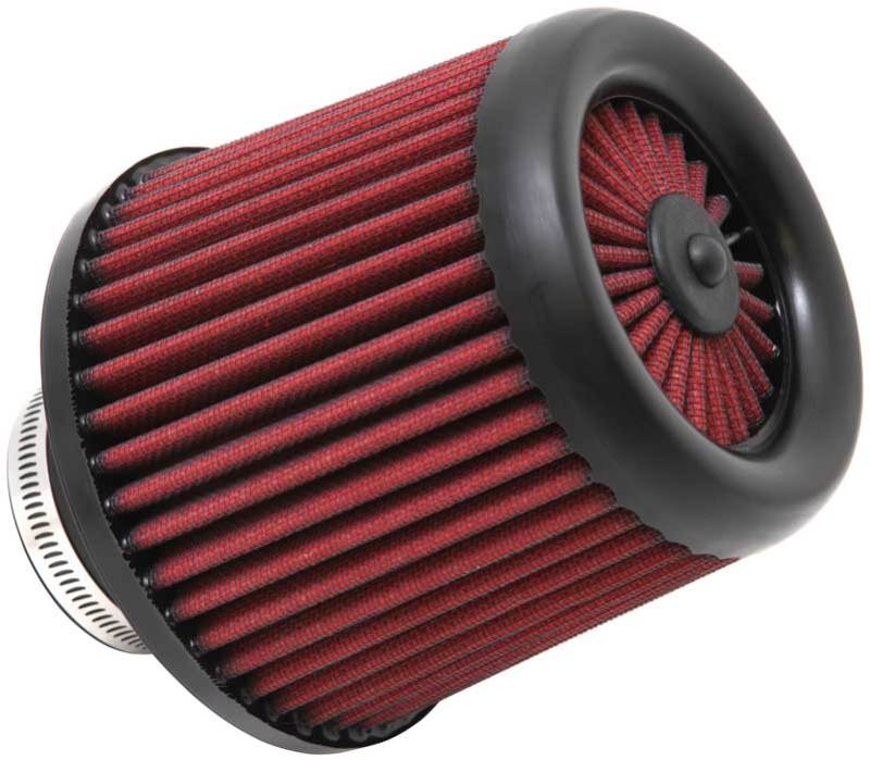 AEM Dryflow Air Filter - Round Tapered 6in Base OD x 5in Top OD x 5.5in H x 2.5in Flange ID - Black Ops Auto Works