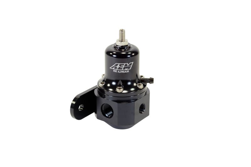 AEM High Capacity Universal Black Adjustable Fuel Pressure Regulator - Black Ops Auto Works