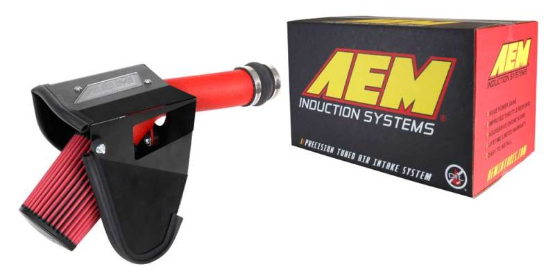 AEM Induction 2019 Subaru WRX STI 2.5L Cold Air Intake - Wrinkle Red - AEM Induction 21-863WR
