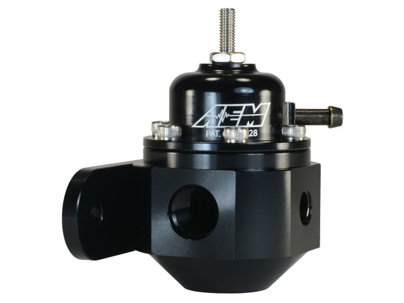 AEM Universal Black Adjustable Fuel Pressure Regulator - Black Ops Auto Works