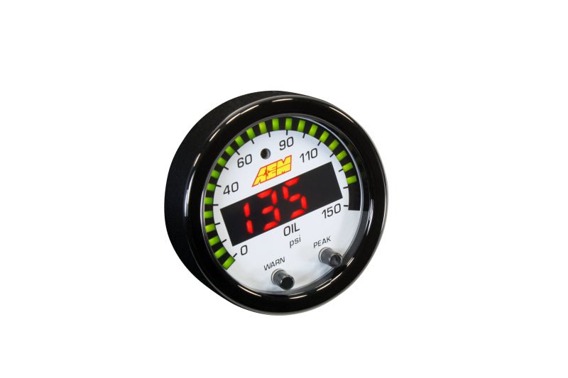 AEM X-Series 0-150 Oil Pressure Gauge Kit - Black Ops Auto Works