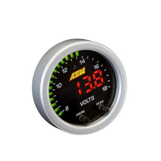 AEM X-Series 8-18V Volt Gauge - Black Ops Auto Works