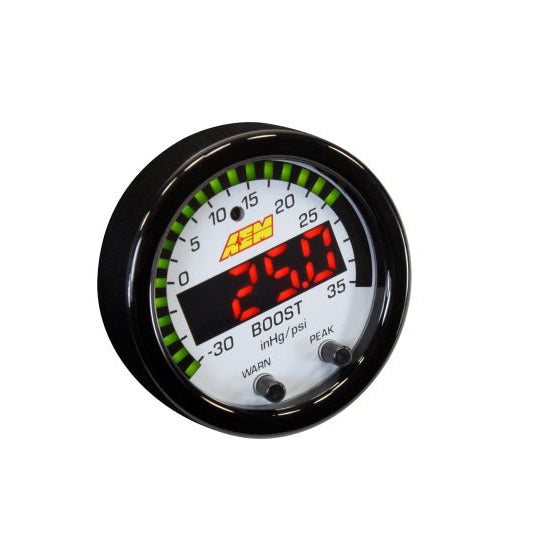 AEM 30-0306 X-Series Boost Gauge -30inHg to 35psi 52mm