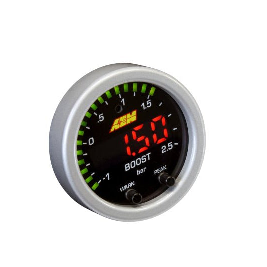 AEM 30-0306 X-Series Boost Gauge -30inHg to 35psi 52mm