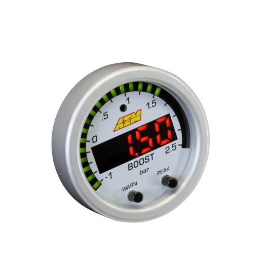 AEM 30-0306 X-Series Boost Gauge -30inHg to 35psi 52mm