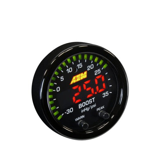 AEM 30-0306 X-Series Boost Gauge -30inHg to 35psi 52mm