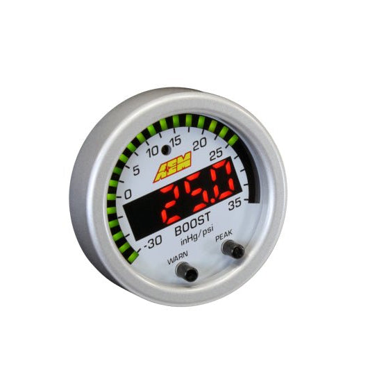 AEM 30-0306 X-Series Boost Gauge -30inHg to 35psi 52mm