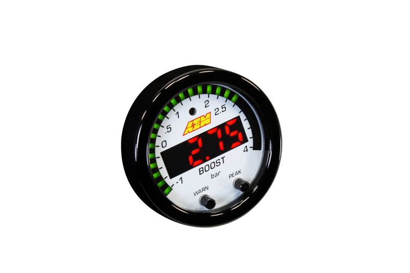 AEM X-Series Boost Pressure -30inHg 60psi Gauge Kit - Black Ops Auto Works