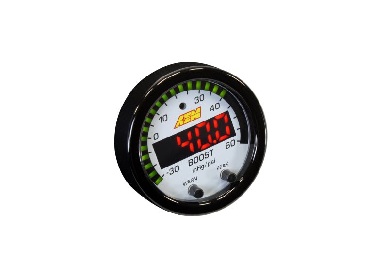 AEM X-Series Boost Pressure -30inHg 60psi Gauge Kit - Black Ops Auto Works