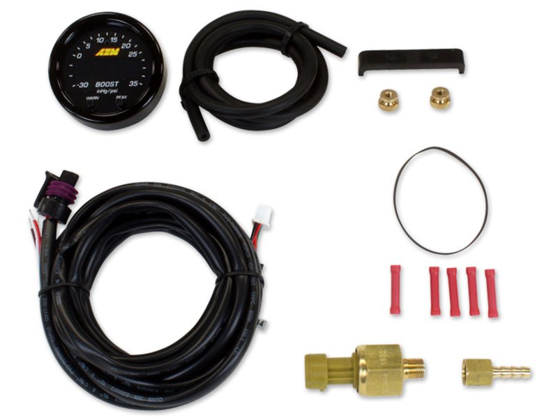 AEM X-Series Boost Pressure -30inHg 60psi Gauge Kit - Black Ops Auto Works
