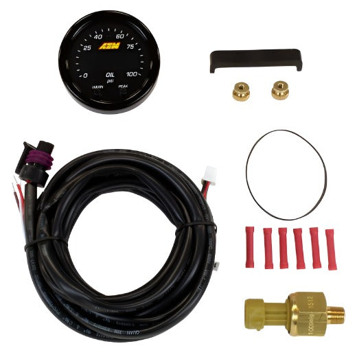 AEM X-Series Pressure 0-100psi Gauge Kit - Black Ops Auto Works